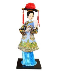 Traditional Chinese Silk Figurine Chinese Ancient Costume Doll Silk Doll #13