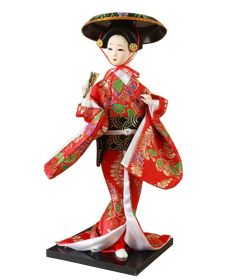 Japanese Geisha Doll Kimono Doll Oriental Doll Collectible Figurine Decor #40