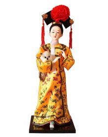 Traditional Chinese Silk Figurine Chinese Ancient Costume Doll Silk Doll #01