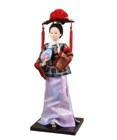 Traditional Chinese Silk Figurine Chinese Ancient Costume Doll Silk Doll #16