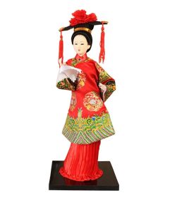 Traditional Chinese Silk Figurine Chinese Ancient Costume Doll Silk Doll #04