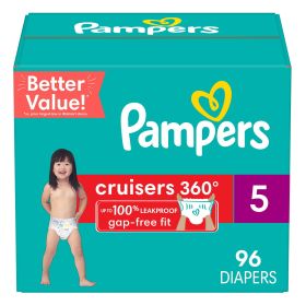 Pampers Cruisers 360 Fit Diapers Size 5, 96 Count