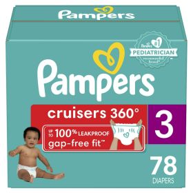 Pampers Cruisers 360 Fit Diapers Size 3, 168 Count