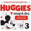 Huggies Snug & Dry Baby Diapers Size 3;  Count 88