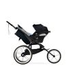 CYBEX AVI Jogging Sports Running Stroller with Seat Pack in All Black