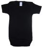 Black Interlock Short Sleeve Onezies