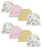 Baby Girls Caps (Pack of 8)