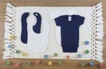 4 Pc Layette Baby Clothes Set