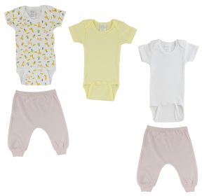 Infant Onezies and Joggers (Color: Pink/Pink, size: Newborn)