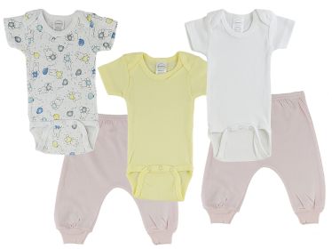 Infant Onezies and Joggers (Color: Pink/Pink, size: Newborn)