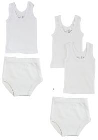 Infant Tank Tops and Training Pants (Color: White, size: large)