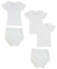 Infant T-Shirts and Training Pants (Color: White, size: large)