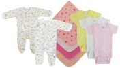 Baby Girls 9 Pc Layette Sets