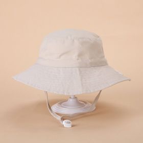 European And American Sun Protection Cute Beach Sun Hat (Option: Beige-Head Circumference 44or46cm)