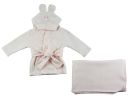 Fleece Robe and Blanket - 2 pc Set