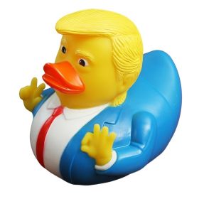 Trump Duck Bath Toy Sound Squeaky Bathroom Shower Water Floating Duck Toy (size: 1pc)