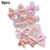 Cartoon Baby Girl Hair Clips Cute Bear Children Hairpin Bowknot Knitted Flower Kids Barretees Baby Hair Accessories