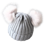 Cute Pompom Baby Hat Warm Winter Knitted Kids Baby Girl Boy Beanie Cap Solid Outdoor Infant Toddler Children Hat Bonnet