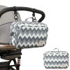 Waterproof baby print stroller bag storage hanging bag diaper bag mother and baby mommy bag