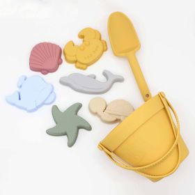 Baby Ocean Series Parent-Child Sand Digging Toy Set (Color: yellow, Size/Age: Average Size (0-8Y))