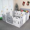 Gupamiga Foldable Baby playpen Baby Folding Play Pen Kids Activity Centre Safety Play Yard Home Indoor Outdoor New Pen