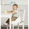 Regalo Baby Basics Booster, Ages 6 Months & Up, Secure 3 Point Safety Harness, Baby Booster Seat, White