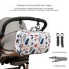 Waterproof baby print stroller bag storage hanging bag diaper bag mother and baby mommy bag