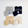 Baby Bear Letters Pattern Hoodies Combo Trousers Casual Cute Sets