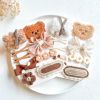 Cartoon Baby Girl Hair Clips Cute Bear Children Hairpin Bowknot Knitted Flower Kids Barretees Baby Hair Accessories