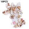 Cartoon Baby Girl Hair Clips Cute Bear Children Hairpin Bowknot Knitted Flower Kids Barretees Baby Hair Accessories