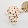 Baby All Over Print Pattern Tops Combo Pants Lovely Sets Home Clothes