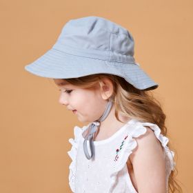 European And American Sun Protection Cute Beach Sun Hat (Option: Gray-Head Circumference 44or46cm)