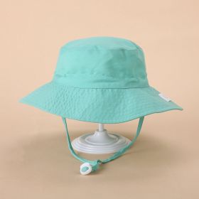 European And American Sun Protection Cute Beach Sun Hat (Option: Blue Green-Head Circumference 44or46cm)